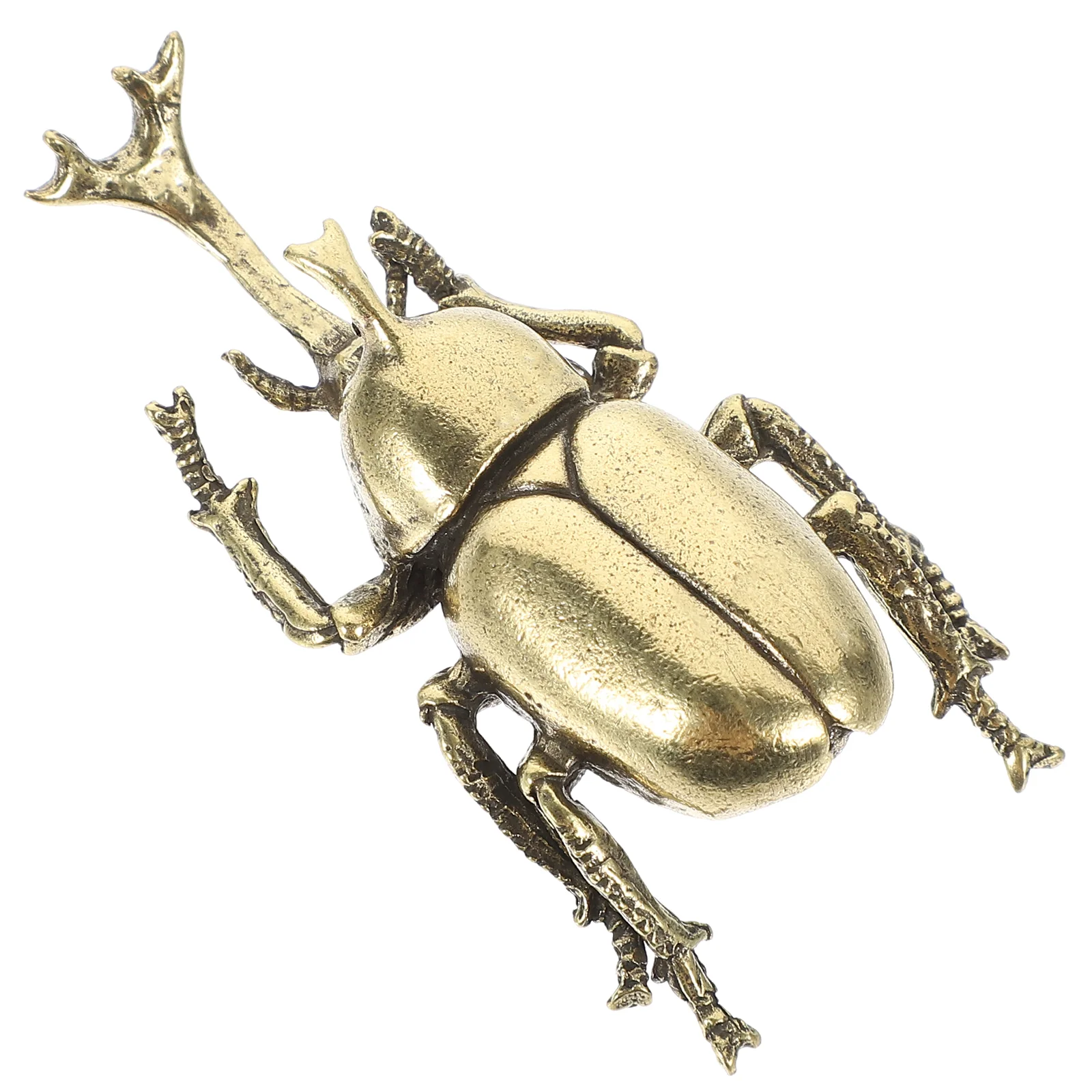 

Beetle Model Exquisite Statue Decor Desktop Ornament Small Brass Decoration Statues Adornment