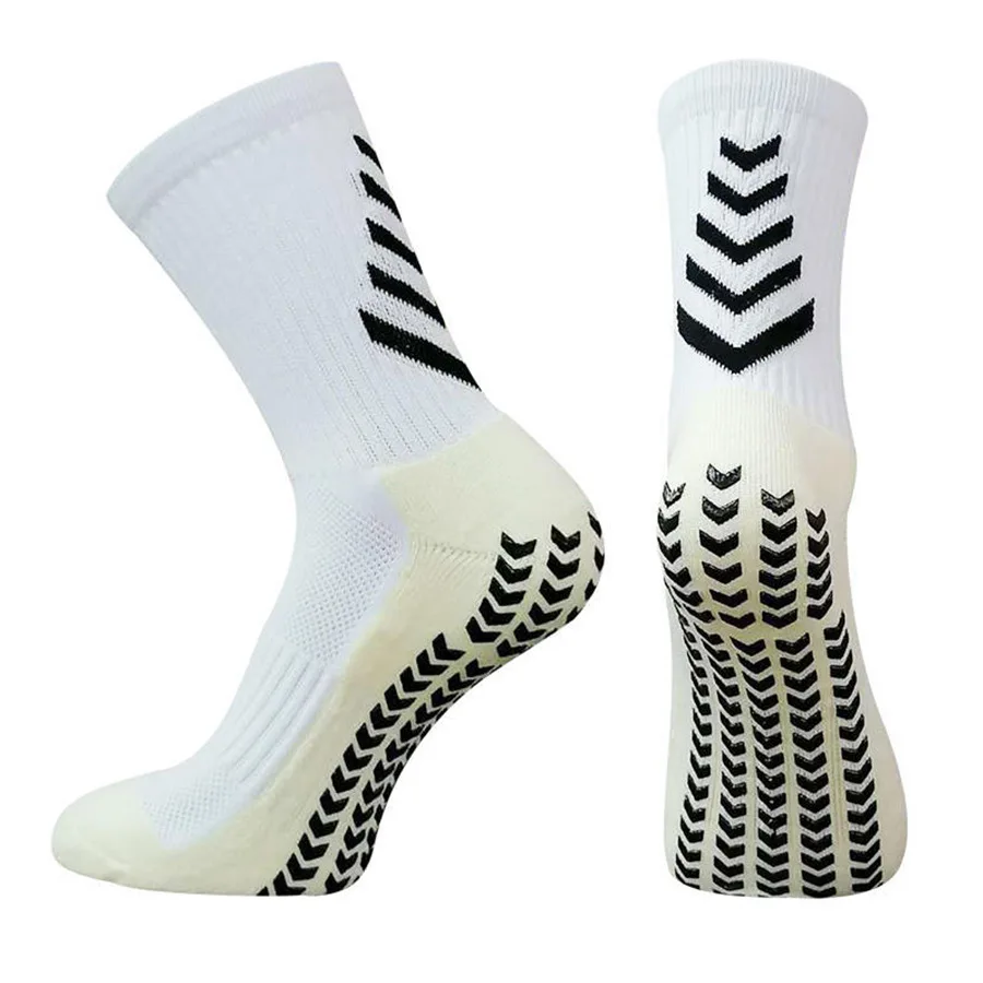 Football Socks Men Athletic Non Slip Soccer Socks Cushioned Breathable for Running Yoga Basketball Hiking Sports Grip Socks