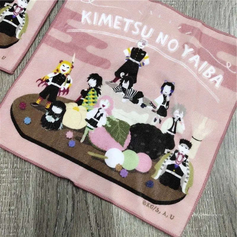 

Demon Slayer: Kimetsu No Yaiba Small Handkerchief Cute Cartoon Inkjet Adult Child General Small Handkerchief Portable Towel New