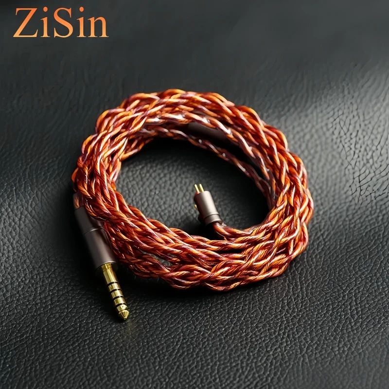 ZiSin 4-ядерный кабель для обновления наушников Litz HIFI с 3,5/2,5/4,4 мм MMCX/QDC/TFZ 0,78 2-контактный для MK4 Legacy2 Blessing3 вариации