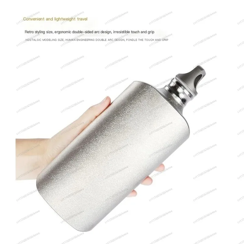 800ml Pure Titanium Water Bottle Outdoor Sports Mountaineering Narrow Mouth Portable Large Capacity Wine Bottle