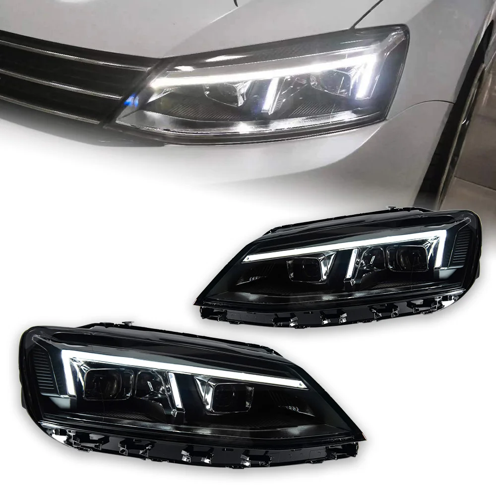 AKD Car Styling Head Lamp for VW Jetta Mk6 LED Headlight 2011-2018 R8 Design Headlights Drl Hid Bi Xenon Auto Accessories