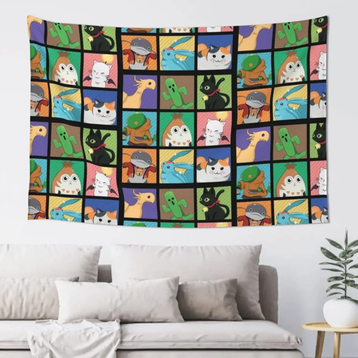 FFXIV POP ART Tapestry Things To The Room Home Decor Aesthetic Tapestry