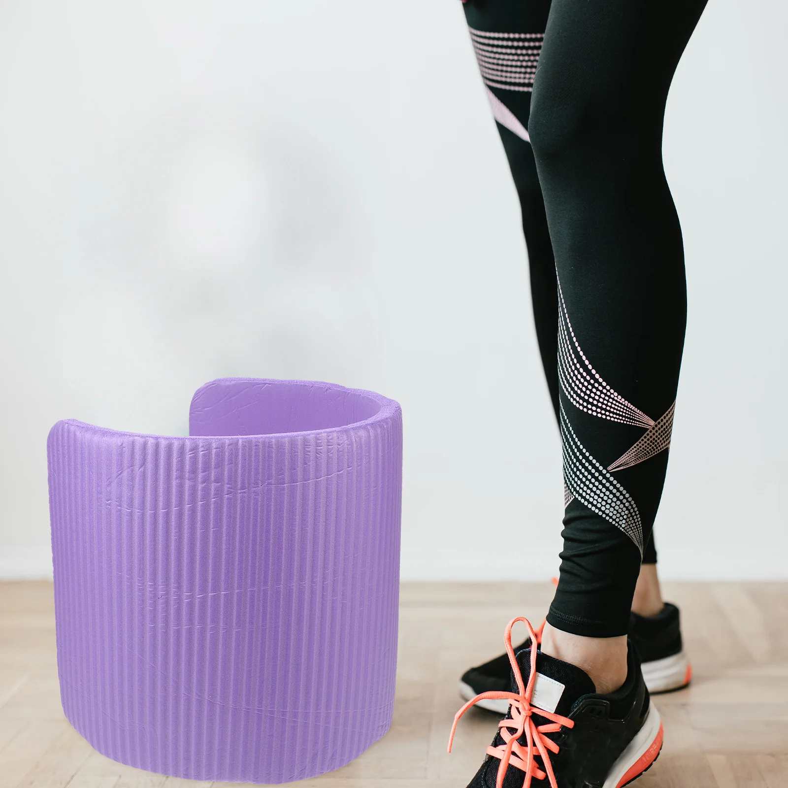 

1pcs Yoga Elbow Pad 60x25x1.5cm Purple Multi-functional Anti-slip Gym Kneeling Pad for Ab Wheel Yoga Mats Workout Knee