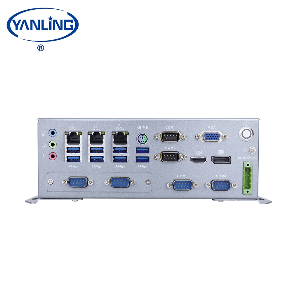 

Customizable Q170 Chipset SATA HDD PCIe Mini Slots Fanless 6 COM Ports 9 36V Input Embedded Industrial PC Mini Accessories