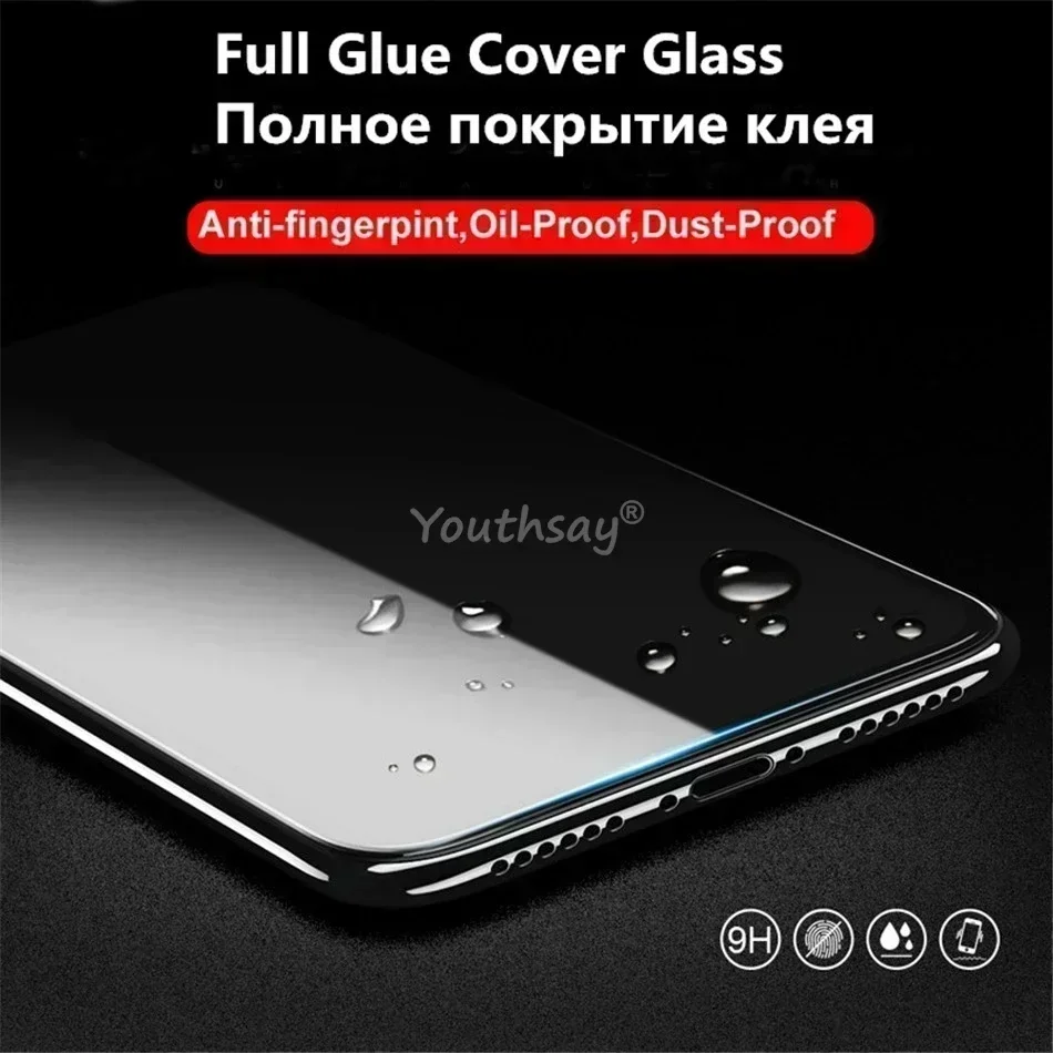 6in1 Glass For Poco F6 Full Cover Tempered Glass Poco F6 Screen Protector HD Protective Phone Lens Film For Poco F6