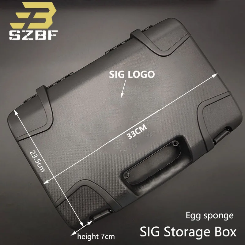 Tactical Pistol Case Handgun Storage Case Carry Box For SIG P238 P938 P365 G17 18 Suitcase Hunting Paintball Accessories