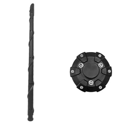 For Jeep Wrangler TJ JK JL JT Rubicon Sahara Sport Antenna Base + Flexible Spiral Antenna AM FM Aerial Replacement