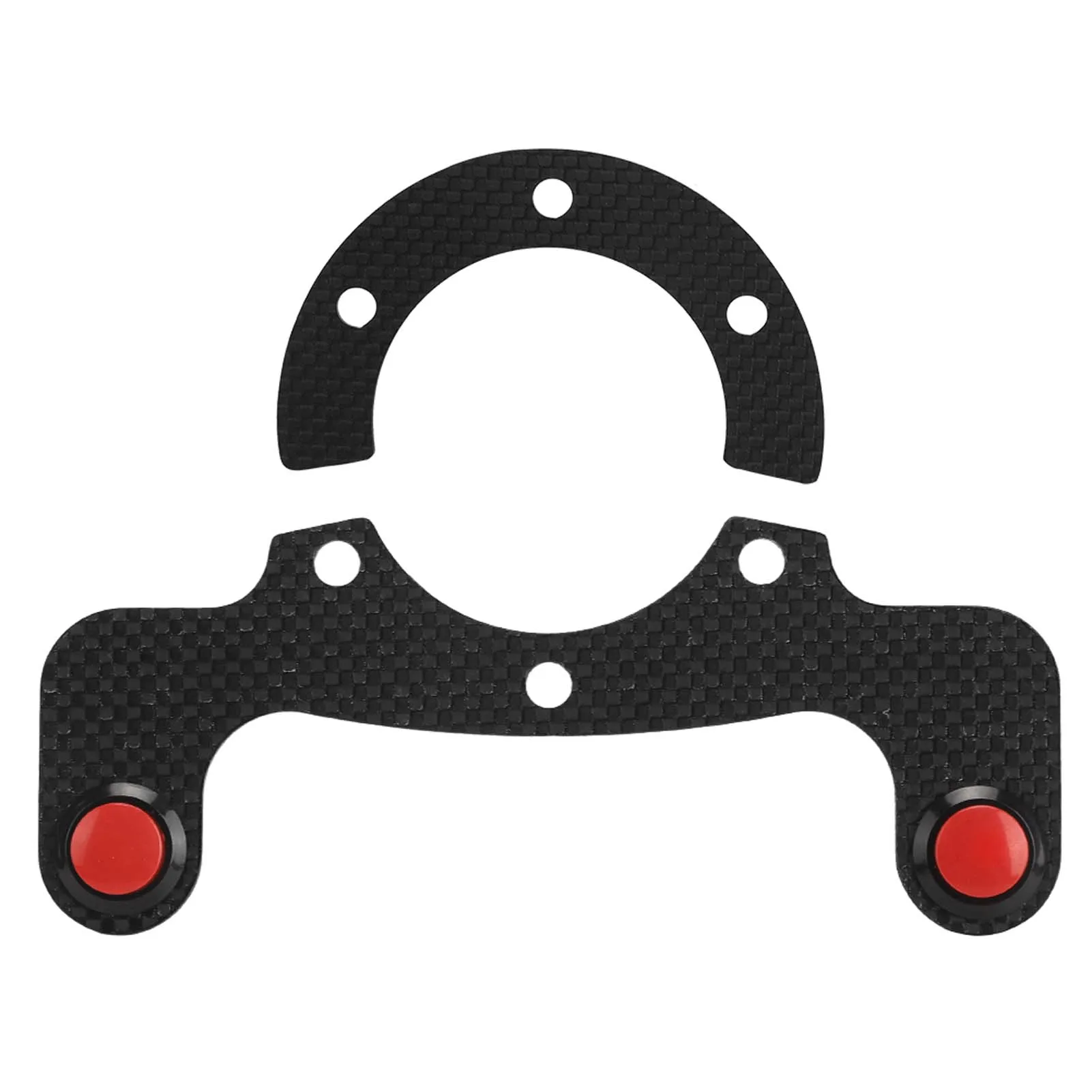 Koolstofvezel Externe Hoorn Knop Kits Voor Momo/Omp/Nardi/ 6 Stuurwiel Hoorn Knop
