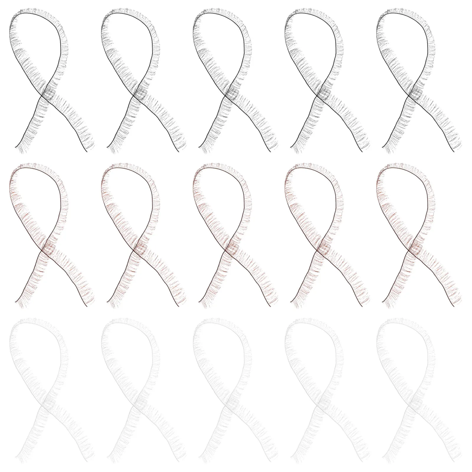 

30Pcs 20Cm Long False Eyelash Strips Handmade Decorative Strips Baby Accessories DIY Craft Supplies Strip Lashes