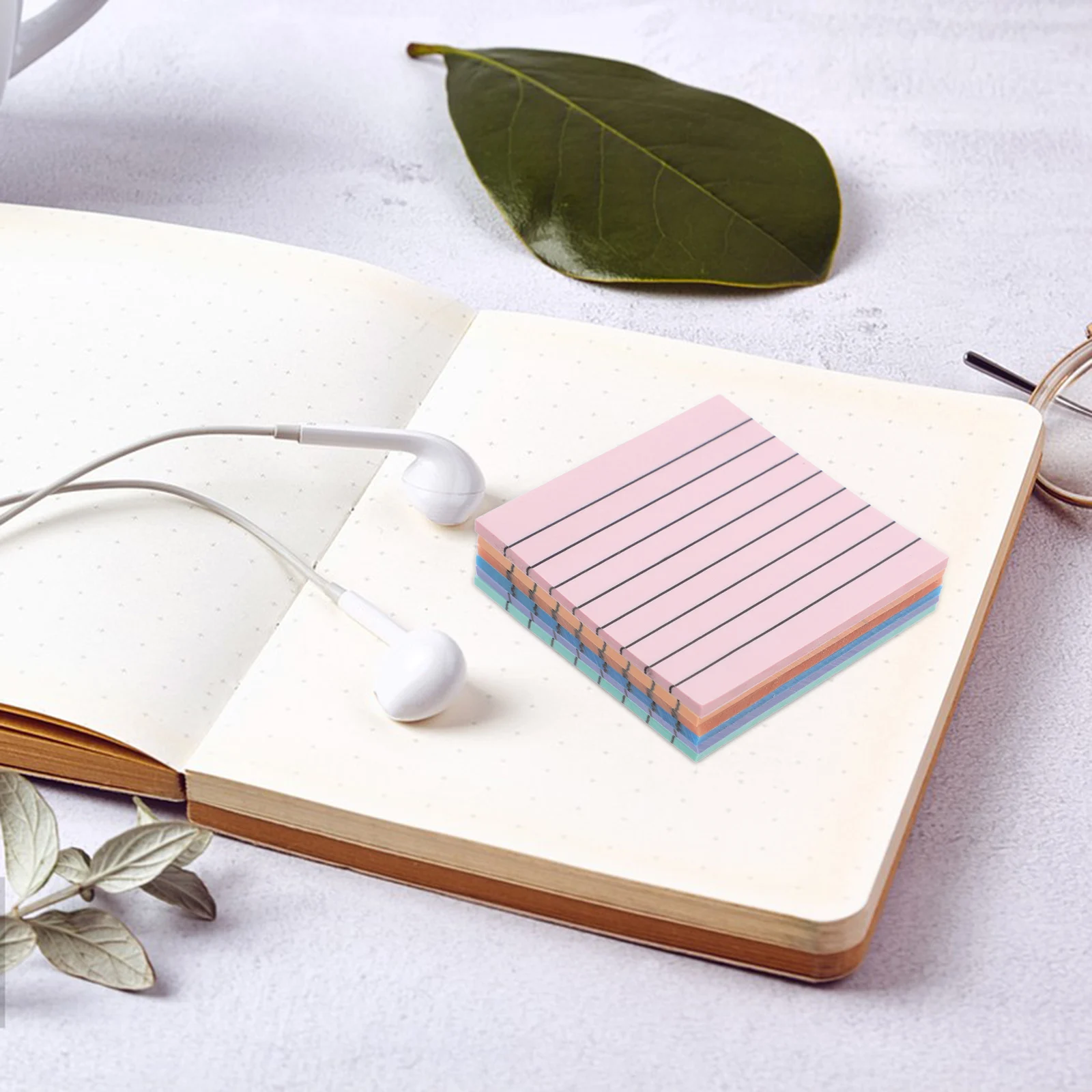 6 كتب لوحات مذكرة محمولة ذاتية اللصق ملصقات ملاحظة الكتابة السلس لا تلطخ قابلة للتمزيق لتنظيم دراسة العمل واسعة #5