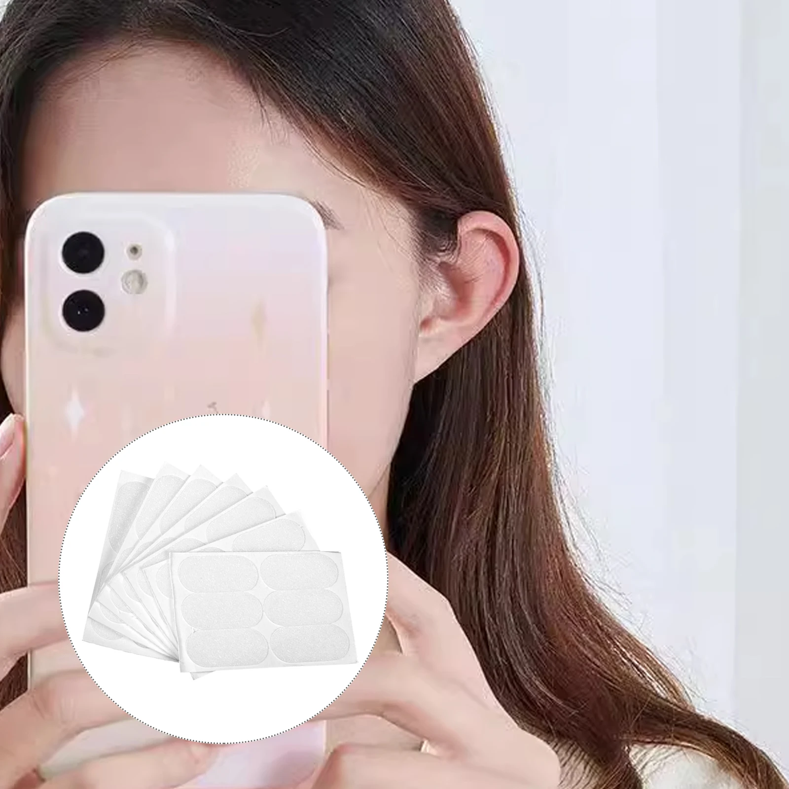 

60pcs Ear Stickers Vertical Correction Patch Tape Accessories Women Elf Ears Sweat Resistant Safe Silicone Protruding