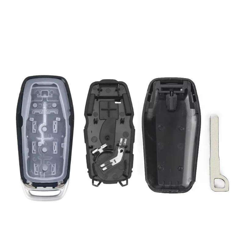 JsHonYu 4 5 Button Smart Remote Key Shell Case for Ford Mustang Edge Explorer Fusion Mondeo Kuga HU101 Uncut Blade