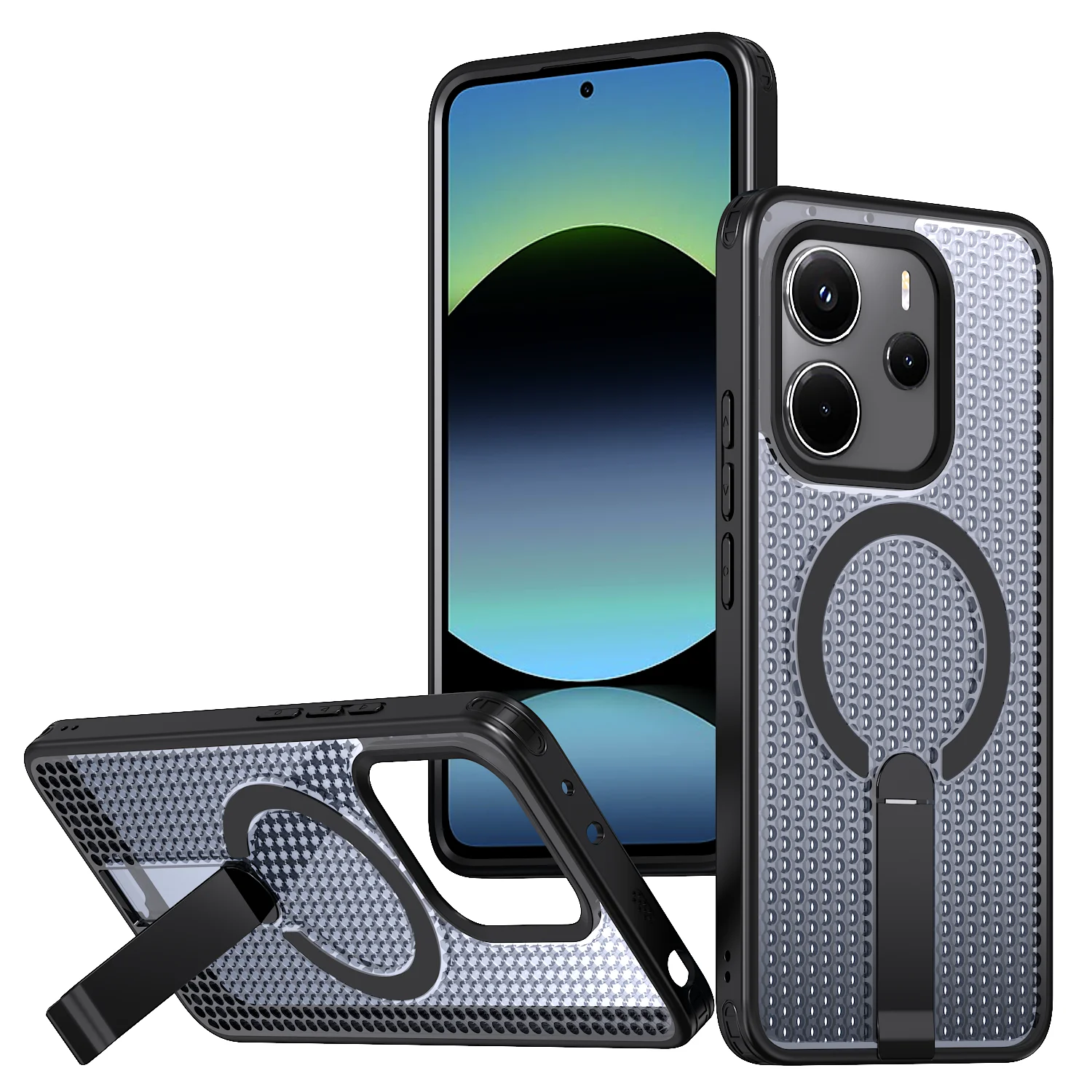 Phone Cases Eu - Anti-fall Cooling Hole Design Magnetic Case