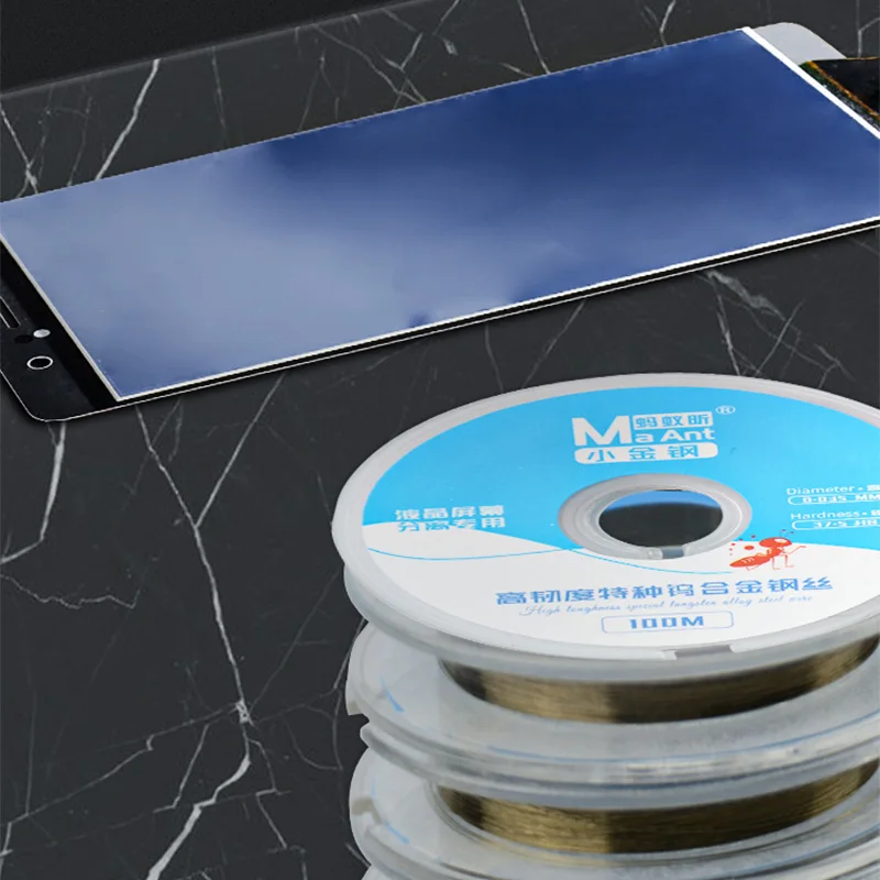 MaAnt LCD Screen Separation Cutting Line for Mobile Phone Tablet 0.026/0.035/0.04/0.05/0.06/0.08/0.1mm Screen Separating Wire