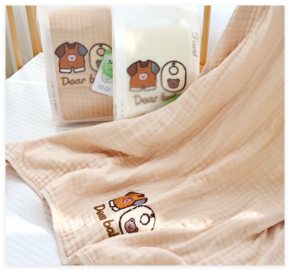 Babydeken pasgeboren mousseline baby inbakeren wikkeldeken bamboe katoen zachte baby ontvangende deken voor wieg babybadhanddoek items