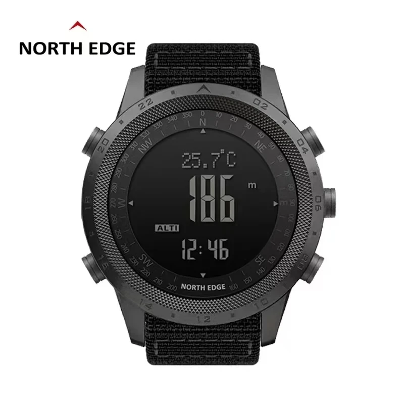 NORTH EDGE DESERT Men\'s Smart Watch Altimeter Barometer Compass Military Army Smartwatch Swimming Running Clock Waterproof 50m