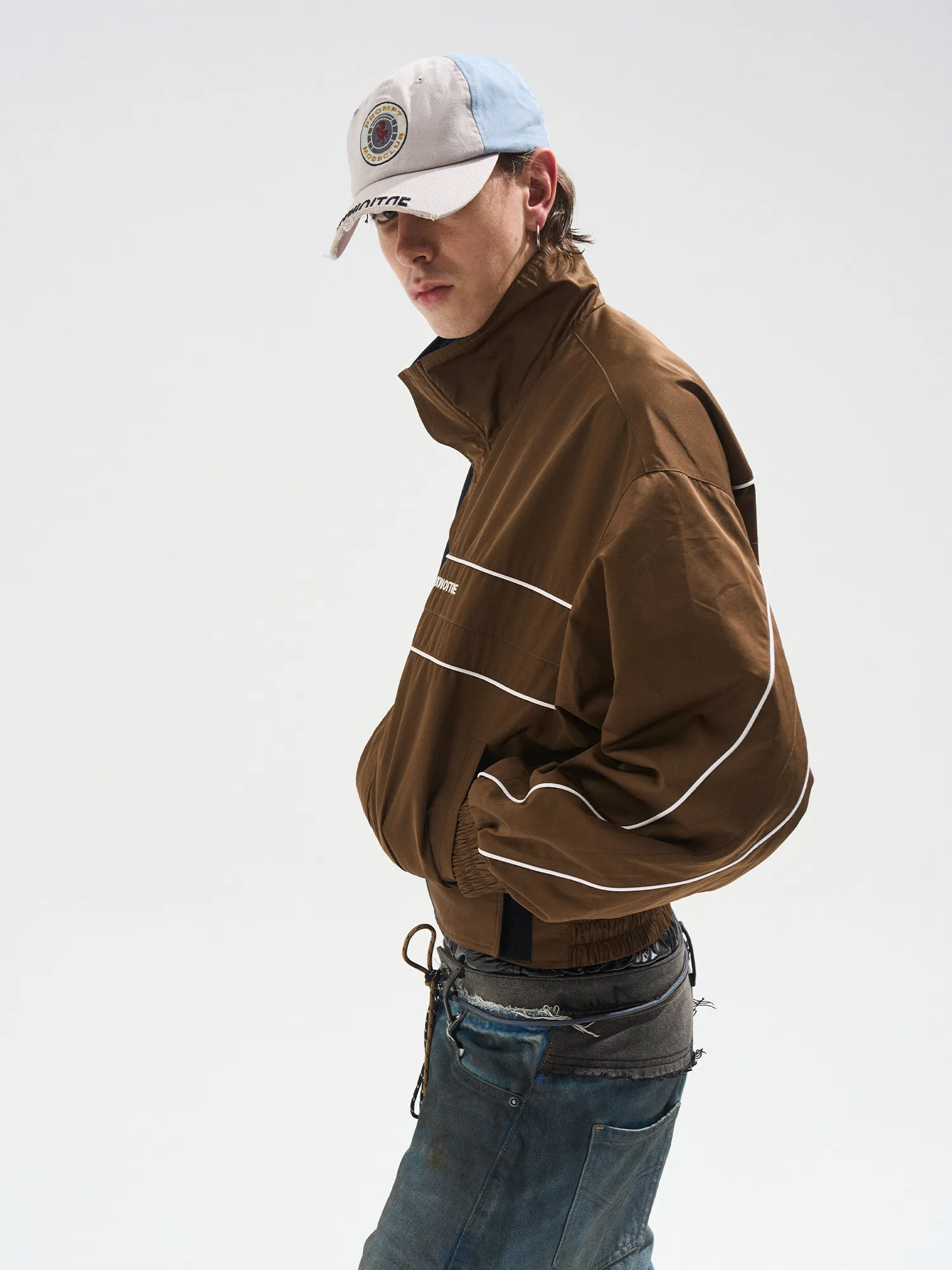EXITMODE BY BLINDNOPLAN 25AW Contrast Color Yin Yang Sports Design Sense Jacket
