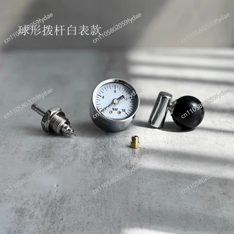 

Комплект для модификации кофемашины E61 Group Head: игольчатый клапан регулировки потока, рычажный манометр