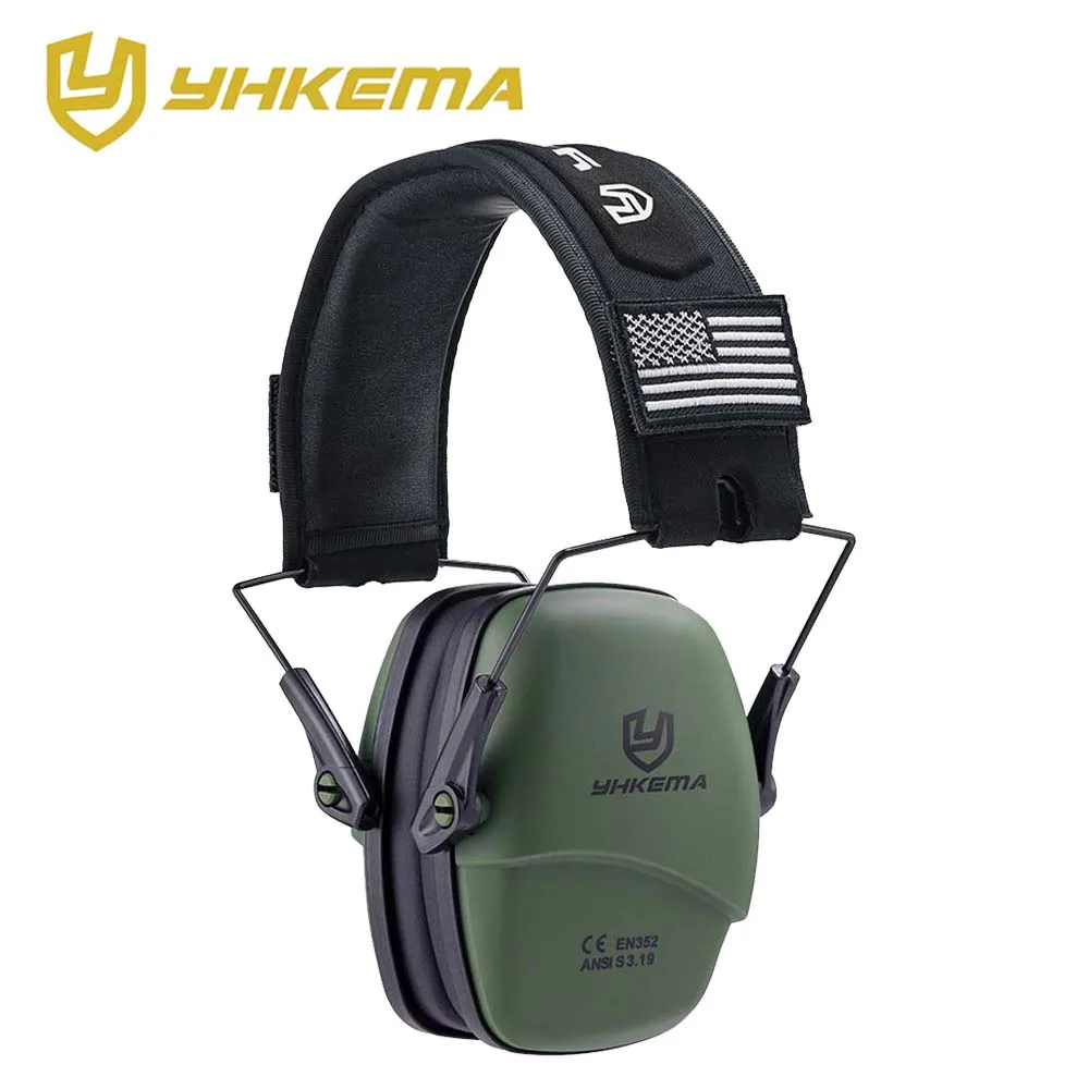 Shooters Hearing Protection Headphones YHKEMA P10 Sound-proof Earmuffs Noise canceling Headphones Ear Protective for Hunting