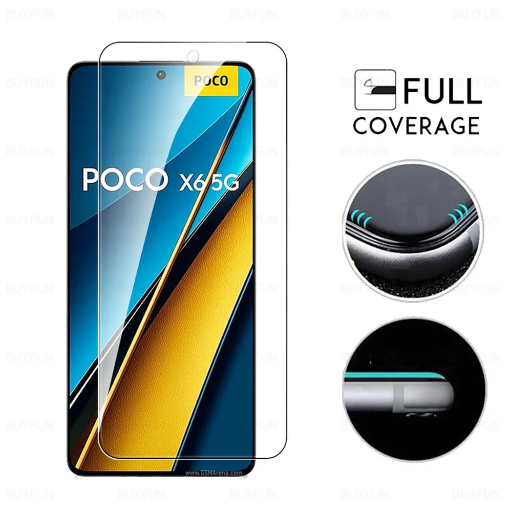For Poco X6 5G Glass 6in1 Tempered Glass Camera Film Little X 6 X7 Pro X7Pro X6Pro PocoX6 PocoX7Pro PocoX6Pro Screen Protector