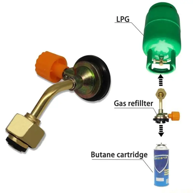 

M5TC Camping Picnics Cylinder Fillings Adapter Gas Butanes Cylinder Chargings Valves Refillings Direct Connectors Adapter