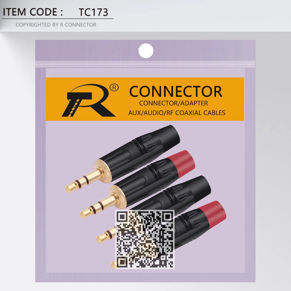 10PCS 3.5MM 3 Poles Stereo Male Plug Gold Plated Soldering 3 Pins 3.5MM Stereo Plug DIY Headphone Jack Wire Connector