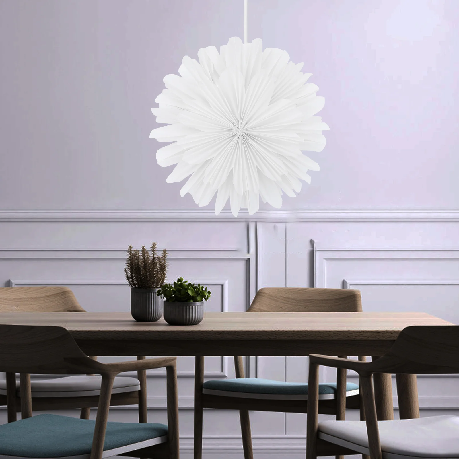 

Nordic Minimalist Lampshade Premium Paper Flower Design for Living Room Bedroom Ceiling Light Cover Decorative and Protective