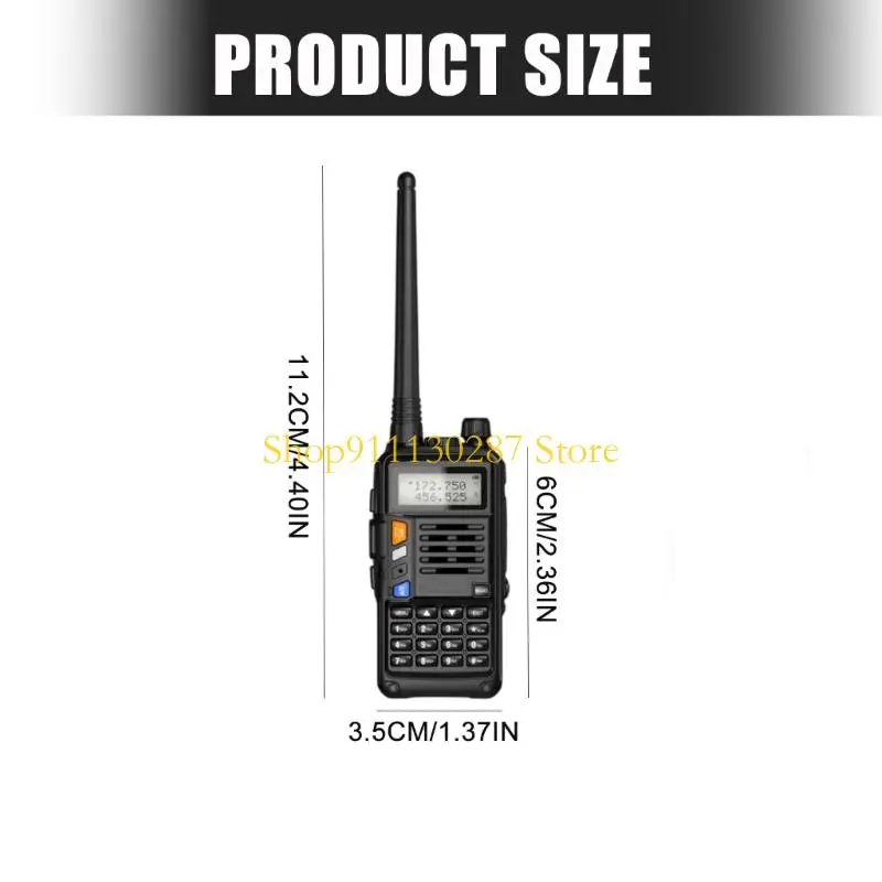 أجهزة اتصال لاسلكية J1HC مزدوجة النطاق 10 وات مع راديو FM ومصباح LED سهل الاستخدام للاتصال بالأنشطة الخارجية #6