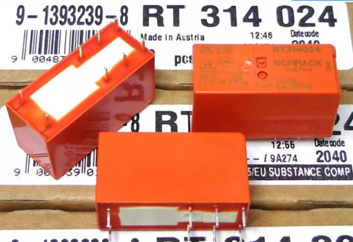

10pcs RT314024 24VDC 8-pin 16A relay