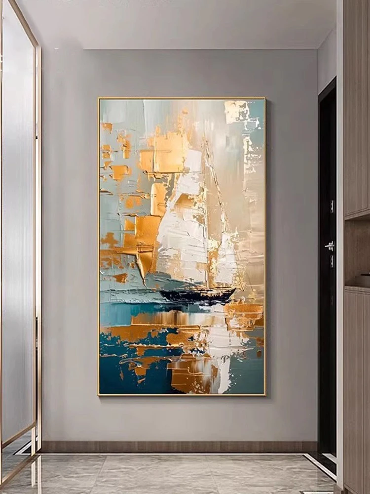 

Modern light luxury abstract entrance door wall mural