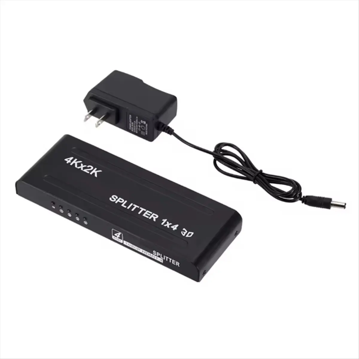 DT1468 Mon.4Kx2K -Compatible Splitter -Compatible Switch 1 in 4 Out Video Distributor Amplifier 1x4 Splitter US Plug