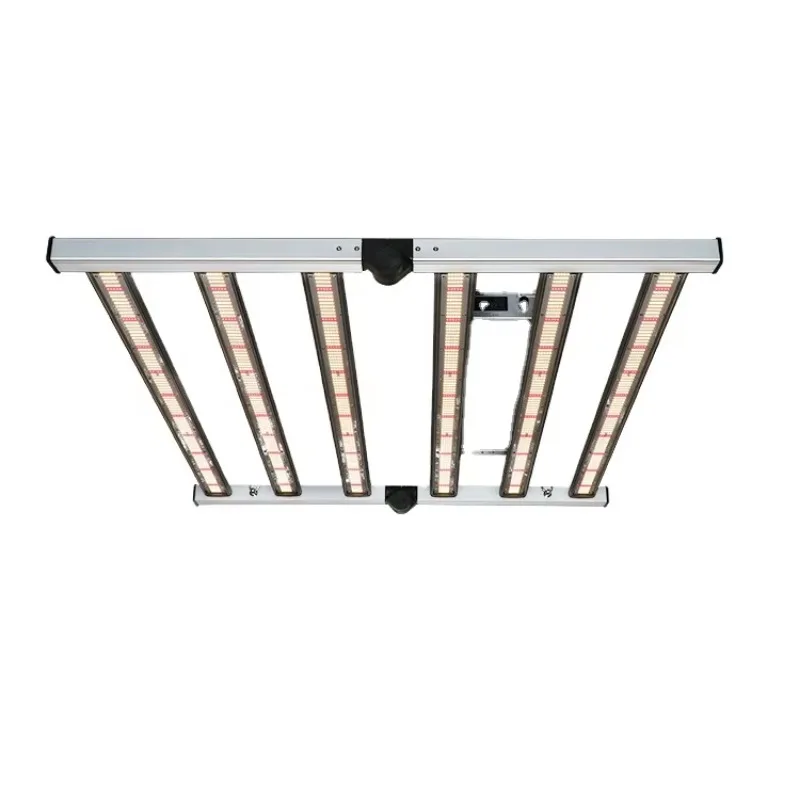 

480W Foldable 6-Bar LED Grow Light Aluminum Body IP65 for Greenhouse Vegetable & Bloom Application 1000W Power