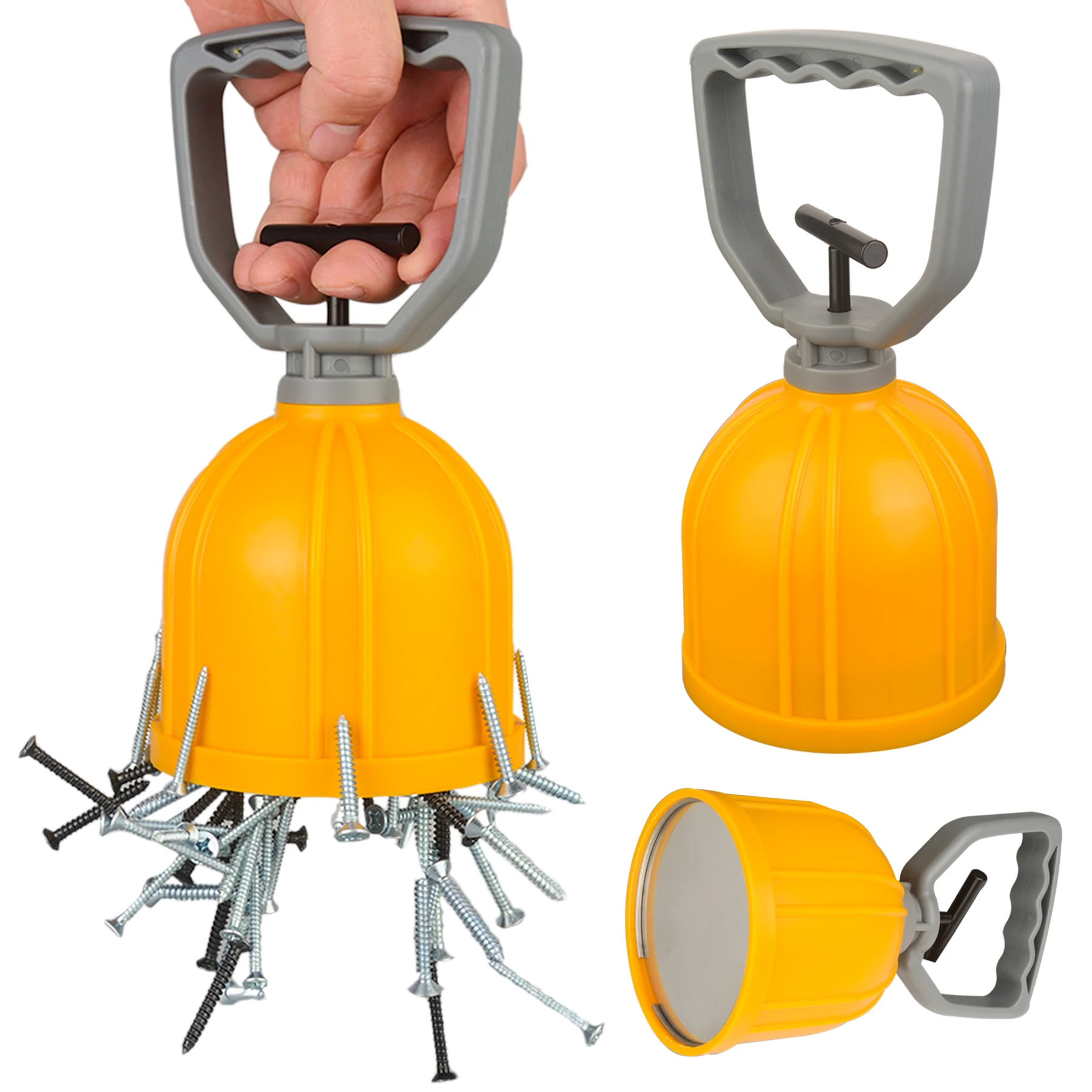 Magnetic Pickup Tool With Release Flexible Handhold Tools for Sweepers Collecting Dropped Nails Screws Other Small METAL Parts