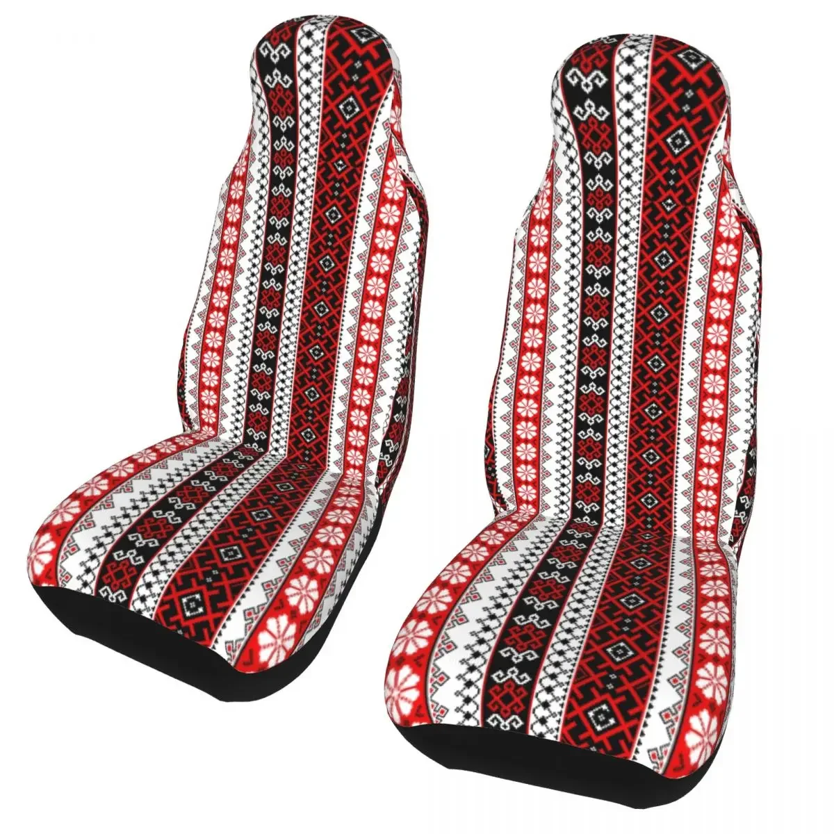 Bold Ukraine Style Vyshyvanka Embroidery Car Seat Cover 3D Print Boho Seat Covers Fit for Cars SUV Auto Protector Accessories