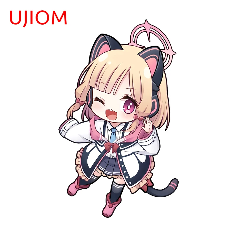 UJIOM Blue Archive Saiba Momoi Wall Stickers Adorbale Anime Loli Graffiti Aquaflask Laptop Decal Vinyl Kids Room Accessories