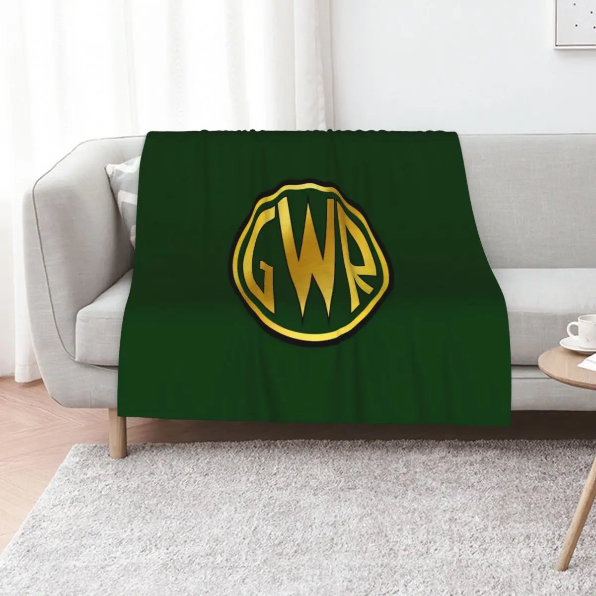 GWR Roundel or Shirt Button (1934- 1942) Throw Blanket Custom Soft Beds heavy to sleep Stuffeds Nap Blankets