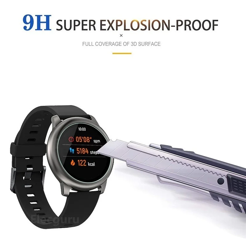 Screen Protector Tempered Glass for Haylou Solar LS05 Smartwatch Clear Protective Film for Xiaomi Haylou Solar Watch Accessories