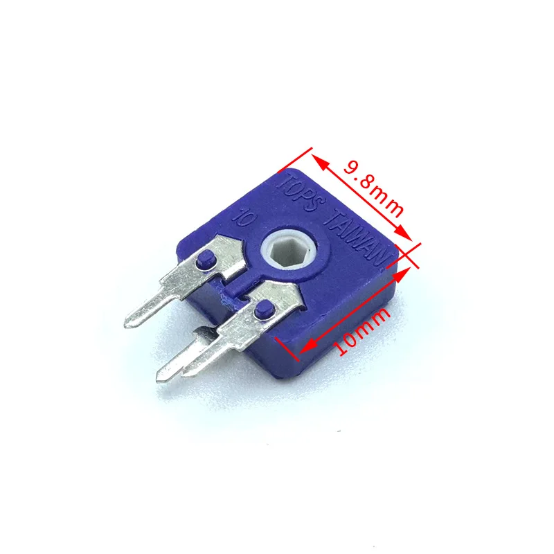 10pcs TAIWAN TOPS adjustable potentiometer CA9 vertical resistance 5K hexagonal hole PT10 replaces the Spanish PIHER