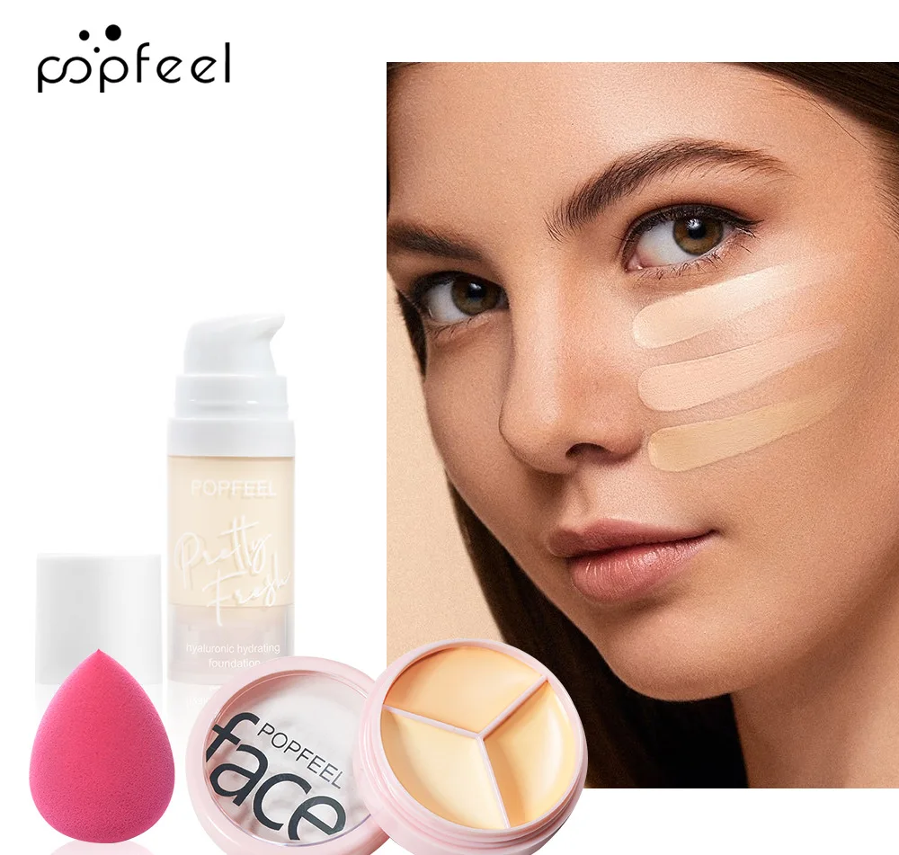 Popfeel-Kit de Maquillage Complet Tout-en-un, Palette d'Ombres à Paupières, Eyeliner, Rouge à Lèvres, Bronzer, Ensembles de Luxe, Cadeau Cosmétique