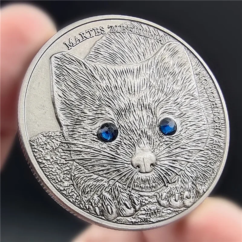 

Endangered Wild Animals Sliver Plated Collectible Coins Mongolian Animal Souvenir Coin Set Home Decor Crafts Art Collection Gift