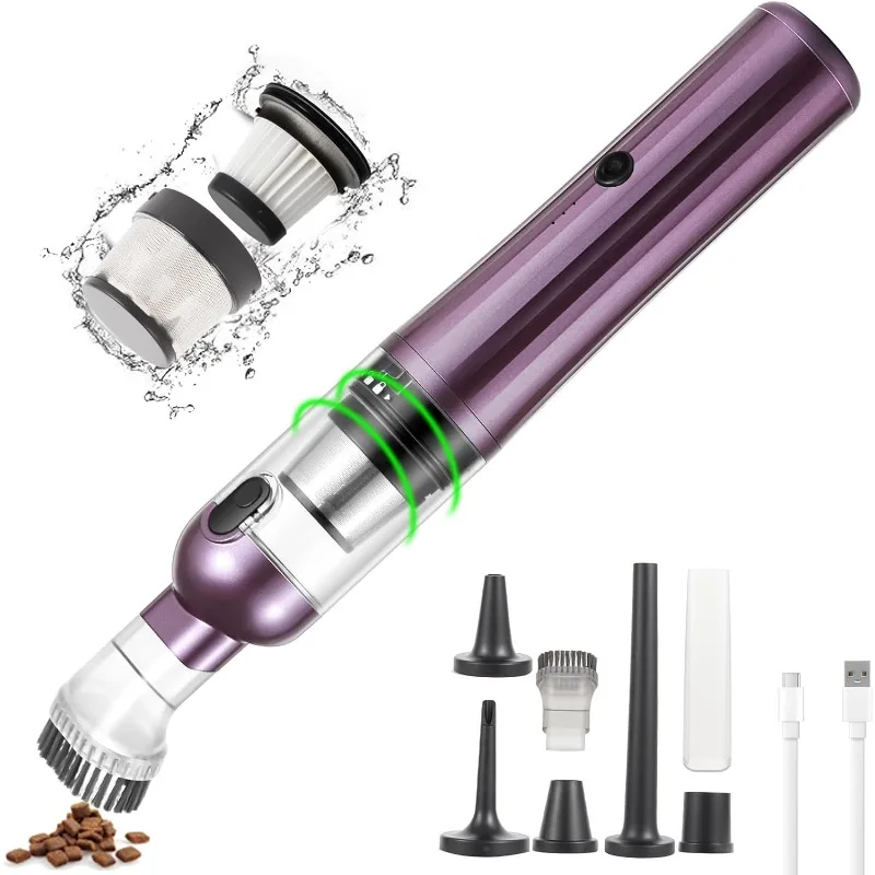 

7 in 1 Cordless Car Handheld Vacuum，Mini Portable Vacuum Cleaner with 16KPA Powerful Suction，Rechargeable Handheld Vacuum with U