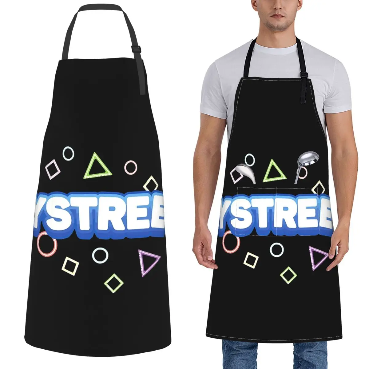 

Фартук Eystreem для шеф-повара, приготовления пищи, выпечки, нагрудник без рукавов, кухонный фартук для чистки для женщин и мужчин, живопись