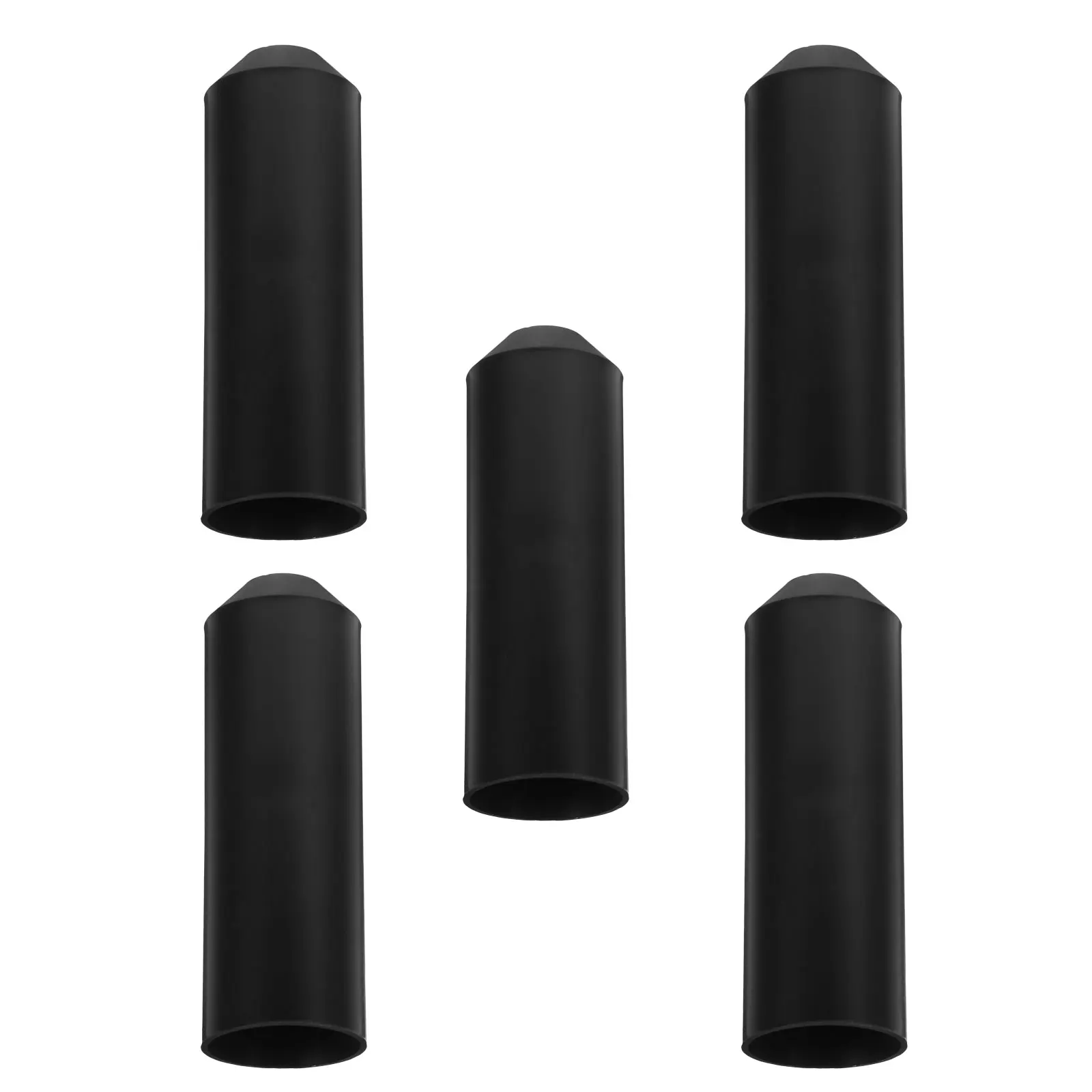 

5pcs Heat Shrink End Cap 1.5 Inch Black Polyethylene Waterproof Cable Seal For Outdoor Marine Rv Electrical Insulation Tube