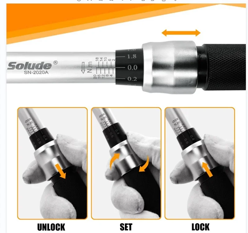 Outil hexagonal de clé dynamométrique de vélo de route de Taiwan, règle de mesure de traction de chaîne 2-24N.m