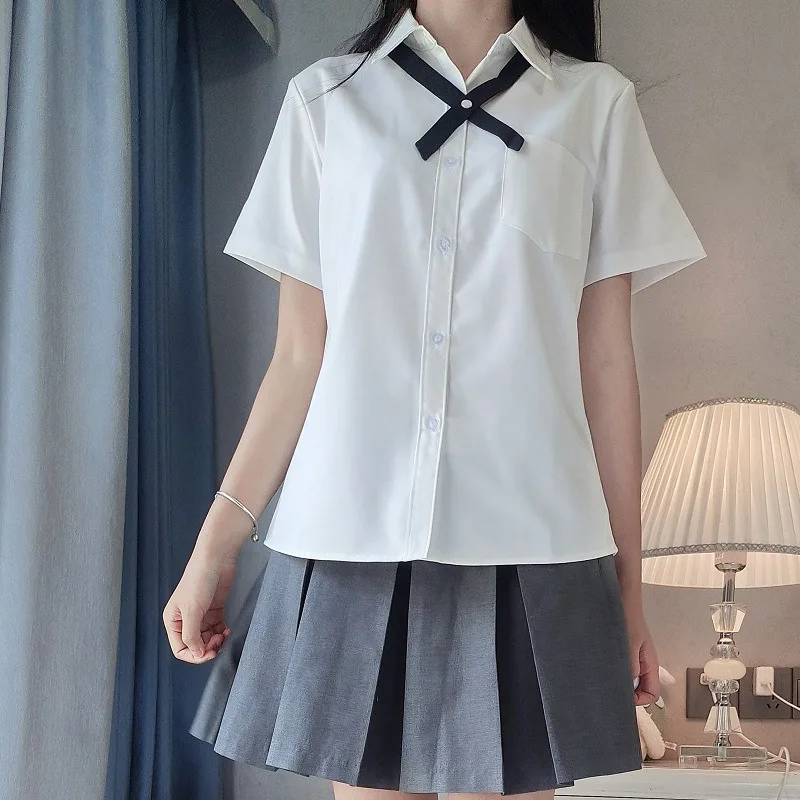 Japanische Teen Schuluniform Mädchen JK Shirt verschiedene Stile Langarm Kurzarm weiß Top Abschluss Abschluss Frauen authentische Produkte