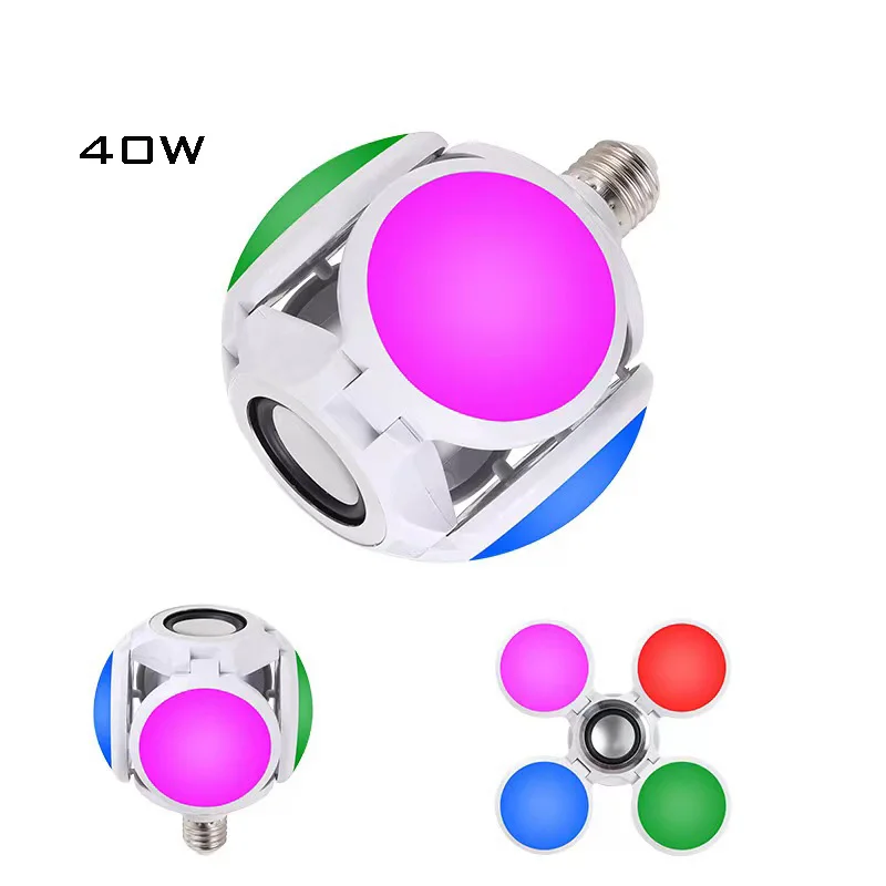 LED FLYING saucer Bluetooth Music Magic ball bulb 30W Smart colorful RGB Bluetooth stage light