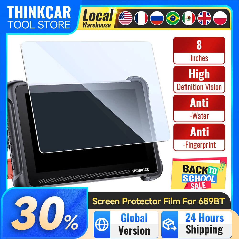 8-inch Tempered Glass Screen Protector Film for Mucar 892BT Thinkcar 689BT MUCAR VO8 Car Diagnostic Tool Auto Scanner
