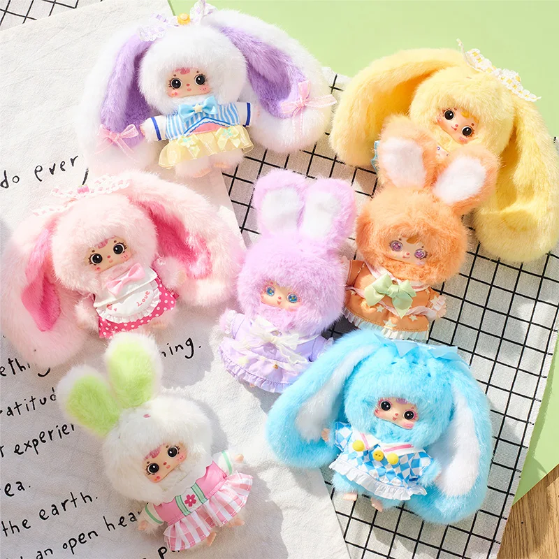 

Samuel Flower Field Bunny Plush Blind Box Cute Stuffed Rabbit Dolls Collectible Trendy Toy Bag Pendant Desk Decor Girls Gift