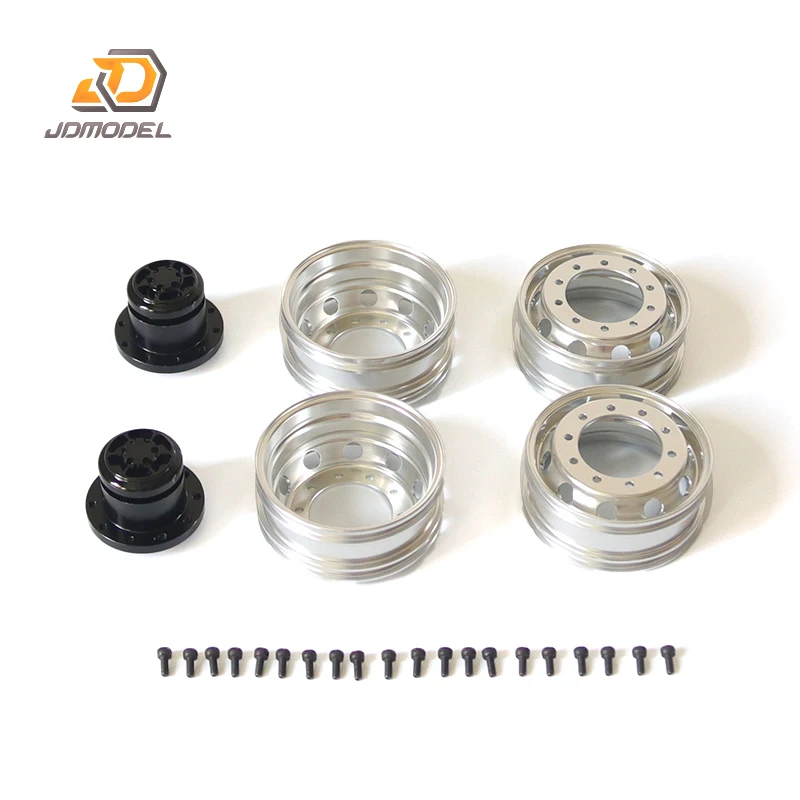 

JDM Spare Parts Rear Wheel Metal Hubs For Lesu Dumper Tractor Truck Car 1/14 Tamiyaya RC Model Th19624-Smt2